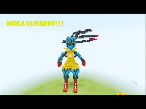 MEGA LUCARIO 3D MINECRAFT!!!