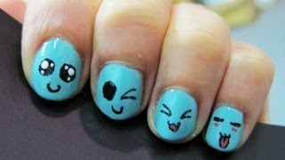 Diseños de caritas kawaii para niñas