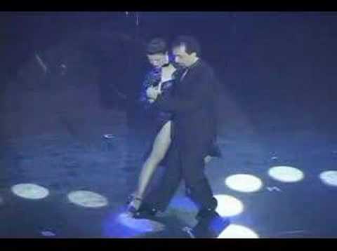  Giselle Anne  and  Gustavo Naveira  are  dancing  to  the  tango  "  La Cumparsita  "