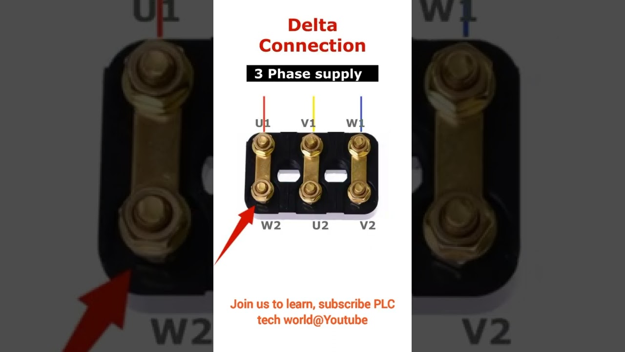 Induction motor connection  #induction motor #three phase motor connection #star delta wiring #motor
