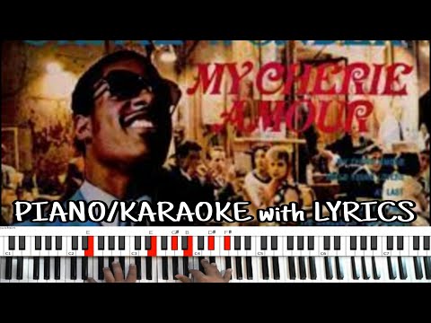 My Cherie Amour (Stevie Wonder) PIANO/KARAOKE with LYRICS!