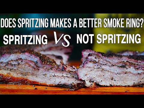 Brisket Experiment - Smoke Rings: To Spritz, Or Not To...