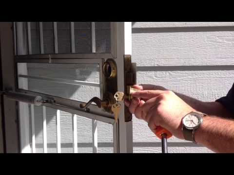 MARKS Security gate cylinder removal