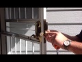 Security gate cylinder removal