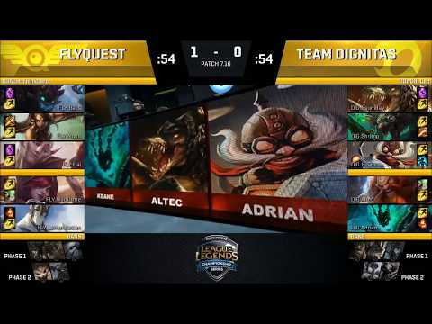 FLY vs DIG game 2 highlights | 2017 NA LCS Regional Qualifier | Team Dignitas vs FlyQuest
