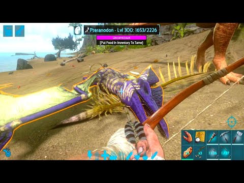 Ark Mobile Maximum Level Pteranodon Fast Tame | Pteranodon Barrel Roll, Saddle Level, Taming food