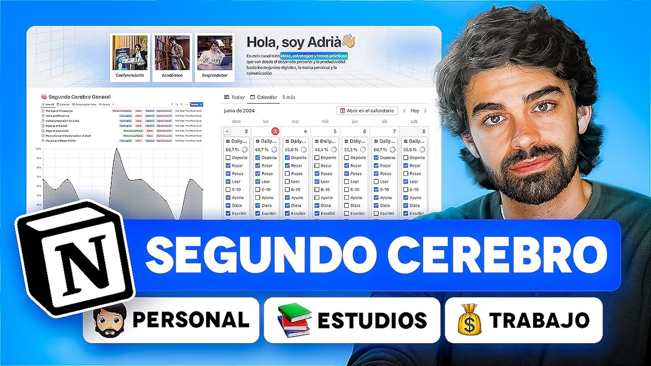 Cómo organizar toda tu vida? Segundo Cerebro en Notion I Mi Plantilla Gratis I Tutorial 2024