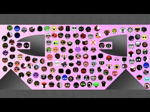 ALL 140 Sprunki Phase 1 - 7 Survival Marble Race In Algodoo