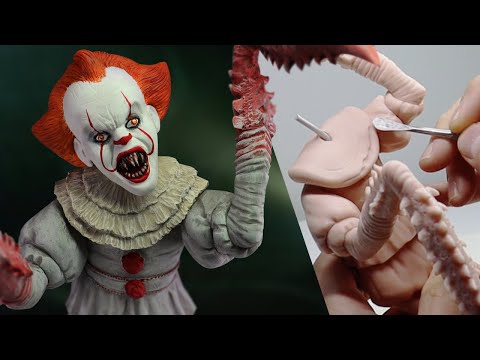 I Sculpted PENNYWISE from IT! Polymer Clay Timelapse Tutorial