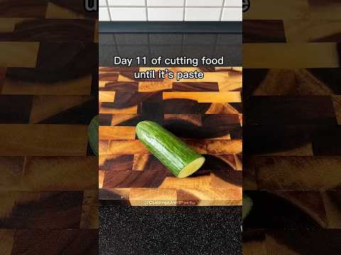 Cutting food until it’s paste: Day 11 Every guys‘ worst nightmare 🥒🔪 #satisfying #foodcutting