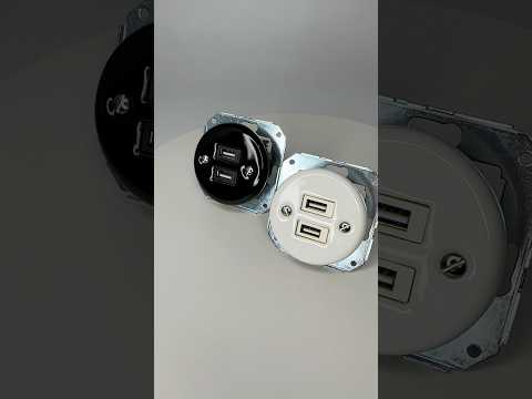 Розетки керамічні прихованого монтажу під USB без рамки