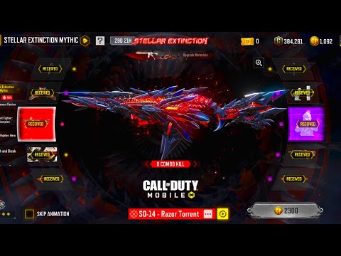 Buying New Mythic SO-14 - Razor Torrent & Maxing out by Opening CODM STELLAR EXTINCTION Mythic Drop🔪