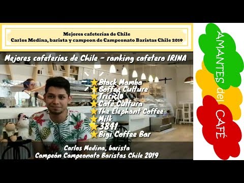 Mejores cafeterias de Chile, ranking IRINA. Carlos Medina, barista