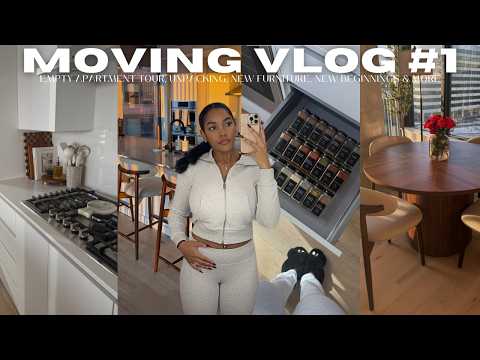 MOVING VLOG EP. 1 | Empty Apartment Tour + Unpacking + New Furniture + Bigger Unit + more!