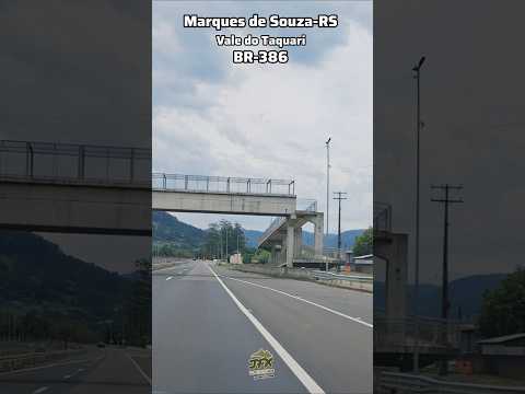 Passando por Marques de Souza-RS no Vale do Taquari #lajeadors #riotaquari #br386 #cristoprotetor
