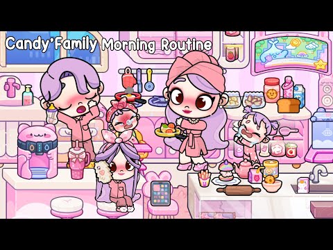 Candy’s Family Morning Routine at Kawaii House 🏠🎀 Avatar World | Pazu
