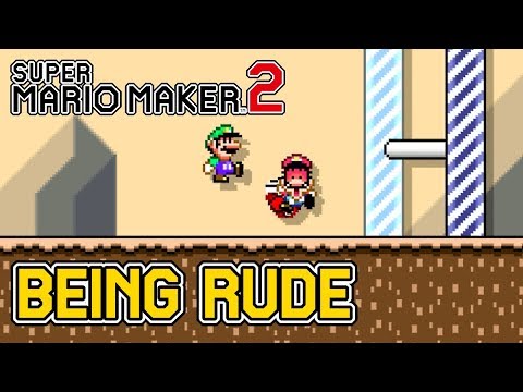 Being Rude In Multiplayer VS Mode - Super Mario Maker 2