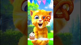 My Talking Ginger Funny Food shorts | Pretzel & Red Chilli Challenge #shorts #talkingtom