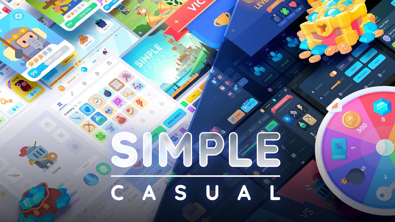 Unity Asset Store [ GUI Pro - Simple Casual ] LAYERLAB - 레이어랩