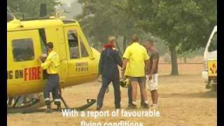 preview picture of video 'Franschhoek Fires Part 1 High Quality. Huey Choppers in Action'