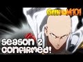 One Punch Man SEASON 2 OFFICIALLY ANNOUNCED!