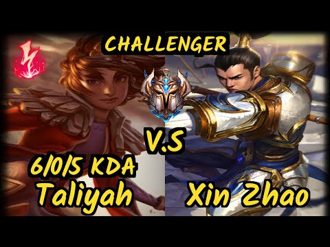 Cuzz (TALIYAH) vs XIN ZHAO - 6/0/5 KDA JUNGLE CHALLENGER GAMEPLAY - KR