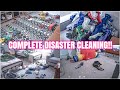 COMPLETE DISASTER CLEANING MESSY HOUSE CLEAN WITH ME SPEED CLEANING MOTIVATION