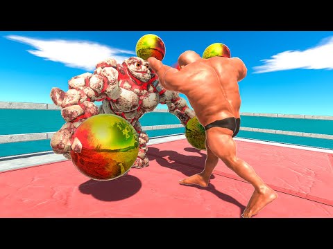 1v1 MAD BOXING - FANTASY vs INFERNALS - Animal Revolt Battle Simulator