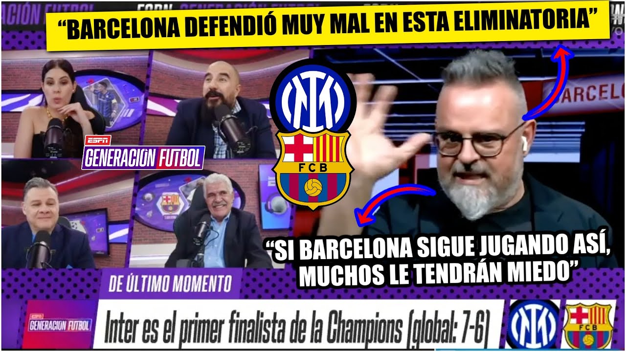 BARCELONA, incapaz de liquidar serie vs INTER. Este club está para aprender en Europa | Generación F