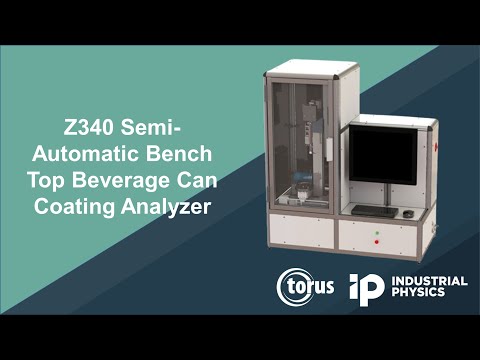 Video do Analisador de Revestimento de Latas de Bebidas de Bancada Semiautomático Z340