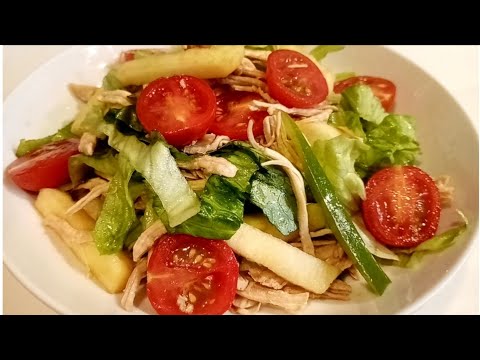 Healthy Chicken Salad with Apple and veggie Recipe