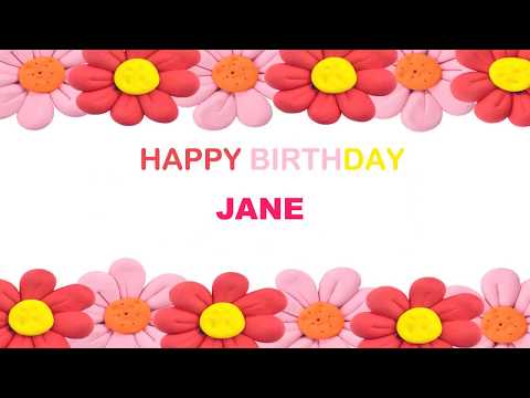 Jane   Birthday Postcards & Postales - Happy Birthday