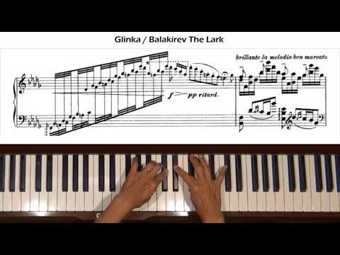 Glinka Balakirev The Lark Piano Tutorial