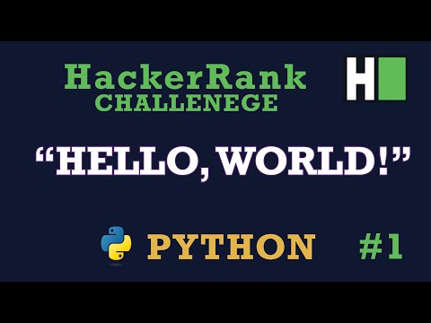 Hello World In Python Hackerrank Solution