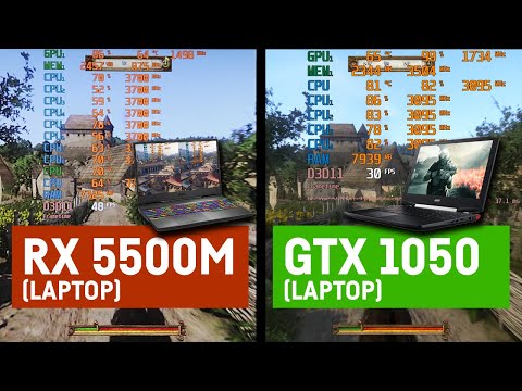 AMD RX 5500m (Laptop) vs NVIDIA GTX 1050 (Laptop)