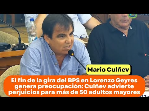 El fin de la gira del BPS en Lorenzo Geyres genera preocupación: Culñev advierte perjuicios...