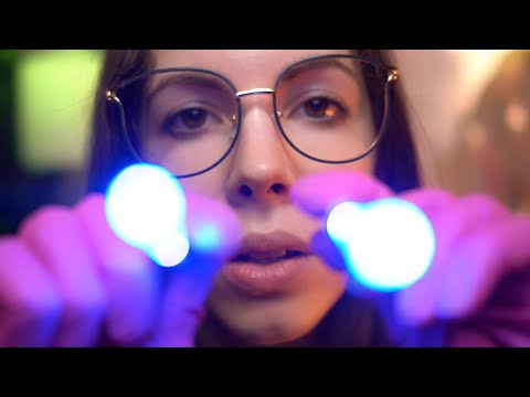 ASMR Relaxing Realistic Cranial Nerve exam (Eye Exam, Hearing Test, Sensory Tests, Medical Checkup)