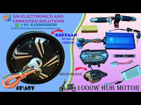 48/60v 1000w -10 Inch Scooty Kits - Activa ,Access,Pep -Khetaan Make -Fully Electric Kit