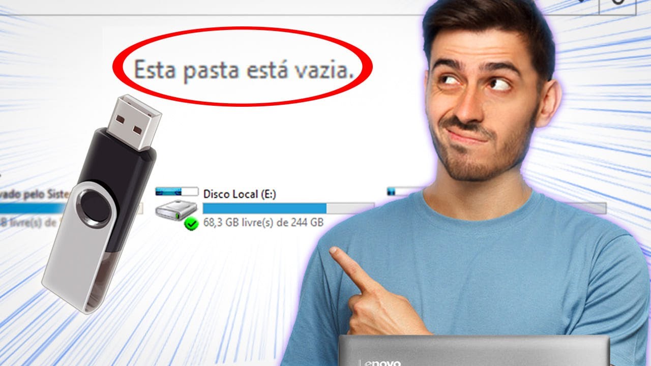 Pen Drive Cheio mas Não Aparece NADA [Resolva Agora]