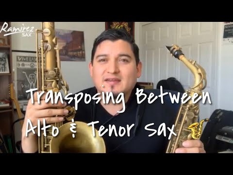 How To Transpose Between Alto & Tenor Saxophones 🎷