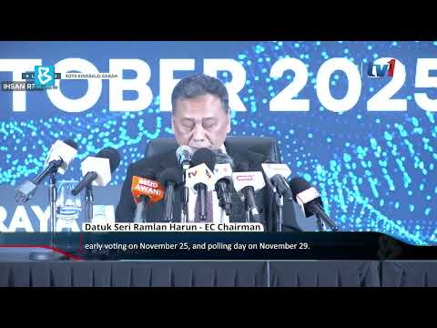 Sabah polls: Election on Nov 29, nomination on Nov 15