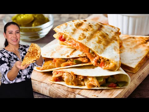 Quesadillas de Pollo Mejor que el Restaurante | Quien Prueba Pide DOBLE..