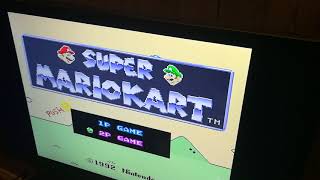 My daughter's experience mario kart on the snes mini