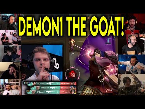 Valorant Streamers Reacts To C9 Demon1 HITTING THE CRAZIEST ACE Against ENVY In VCT