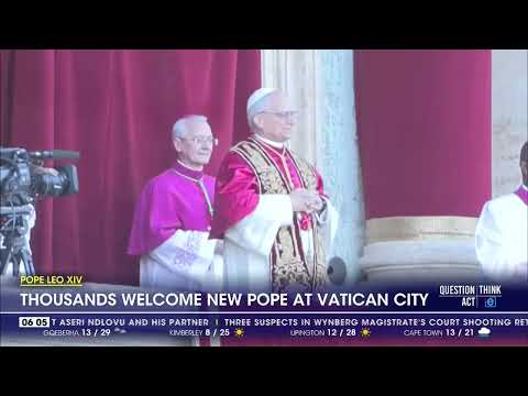First American Pope calls for peace, unity