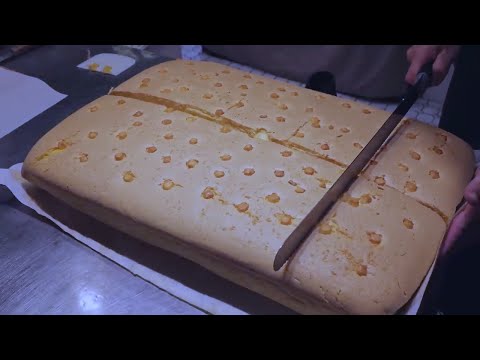 How to Make Giant Castella Cake |  - Taiwanese Food