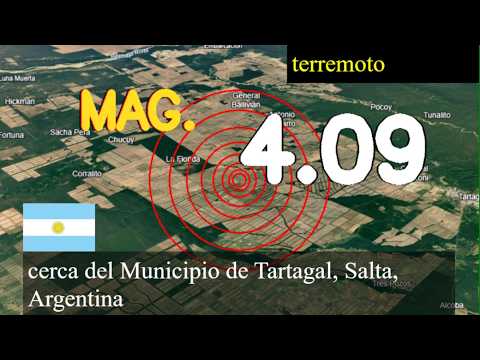 Terremoto cerca del Municipio de Tartagal, Salta, Argentina actualizaciones en vivo hoy: Terremoto