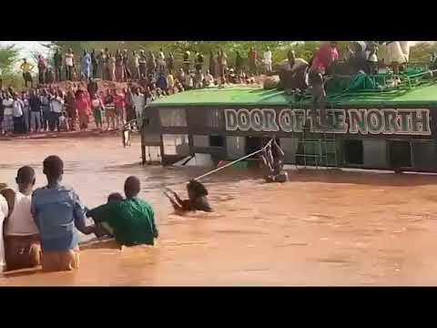 The North Eastern bound bus(Kenya)almost drowned with all the passengers on board.