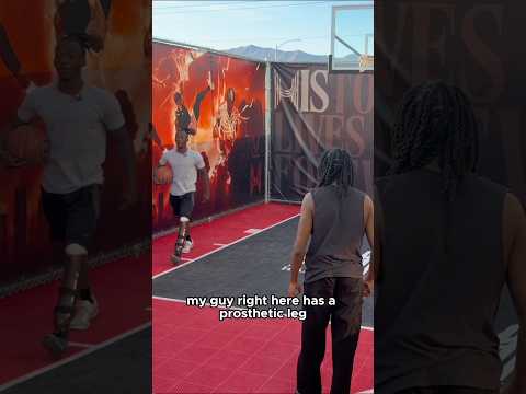 With only one leg😳