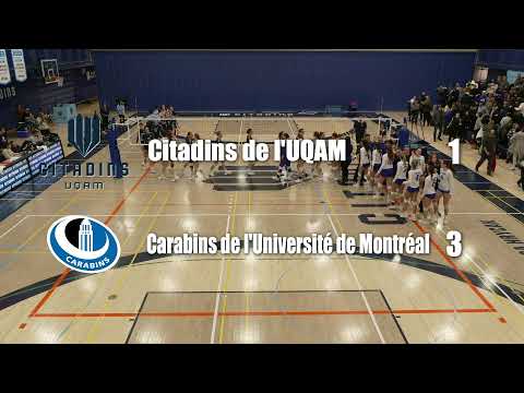 Volleyball féminin : les Citadins de l'UQAM reçoivent les Carabins de l'Université de Montréal